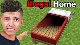 22 Illegal Houses In Minecraft [upl. by Kimble]