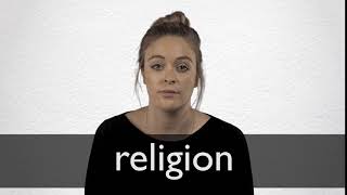 How to pronounce RELIGION in British English [upl. by Crin]