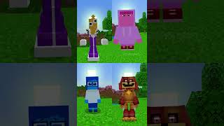 INSIDE OUT 2 vs POPPY PLAYIME vs TADC in MINECRAFT minecraft insideout [upl. by Danas]