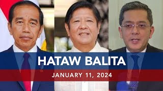 UNTV HATAW BALITA  January 11 2024 [upl. by Carny]