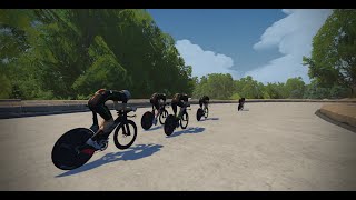 Zwift racing league EMEAW Central East Div 1 Cat B TTT Race 4 London [upl. by Ahsikyt57]