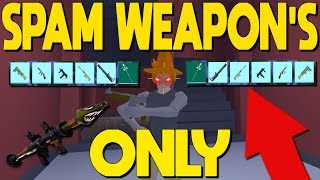 Strucid But SPAM Weapons OnlyRIP PLAYERS [upl. by Aniehs]