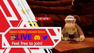 Calling All Smash Bros Fans Join and have some fun  Live Open Lobby [upl. by Midian606]