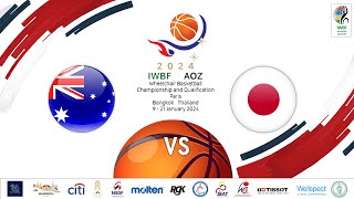 2024 IWBF Asia Oceania Championships I Womens I AUS VS JPN [upl. by Karyn327]