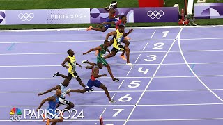 Track and field finishes BUT they keep getting more dramatic  Paris Olympics  NBC Sports [upl. by Bartosch]