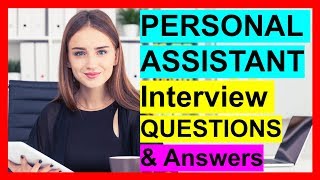 PA Personal Assistant Interview Questions and Answers [upl. by Atsillak]