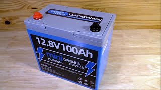 GrenerPower 100Ah LiFePO4 Lithium Battery Test [upl. by Leahcimnaes]