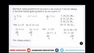 6 02 010 Java 3 Matematikë Pjestimi i numrave natyrorë 1 [upl. by Eleda]