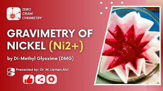 Gravimetry of Nickel  Gravimetry  Analysis  Precipitates  Dimethyl Glyoxime  DMG  Filtration [upl. by Kizzie]