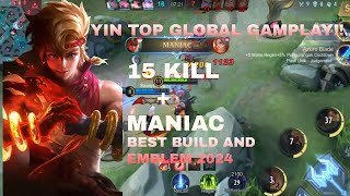 Yin top global  tutorial yin 2024  Yin attack on titan skin  Yin gameplay [upl. by Suivatnad778]