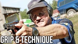 How to shoot a Pistol with world champion shooter Jerry Miculek [upl. by Ayle]