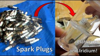 Iridium and Platinum from Spark Plugs  Household Materials [upl. by Trepur429]