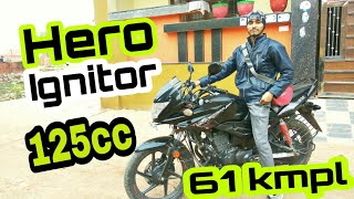 HERO IGNITOR 125 CC MILEAGE TEST [upl. by Hubbard]