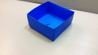 Daily Origami 021  Basic Box [upl. by Noeruat446]