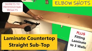 Laminate Countertop  Straight SubTop  Plus Fitting to 3 Walls [upl. by Shewmaker]