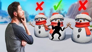 Guess The Right Snowman  Fortnite [upl. by Paolo]