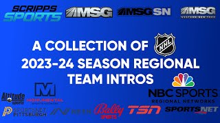 A Collection of NHL 202324 Season Regional Team Intros NEW VERSION IN DESCRIPTION [upl. by Naryk659]