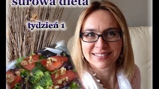 Surowa dieta witarianizm  mój 1wszy tydzień na RAW  kierunek zdrowie [upl. by Haseena322]