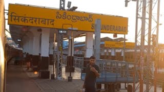 SECUNDERABAD RAILWAY STATION ARRIVAL amp DEPARTURE JANMABHOOMI EXPRESS TRAIN [upl. by Poppy]