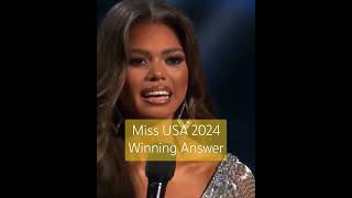 Miss USA 2024 Winning Answer [upl. by Eidroj]