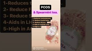 PCOS amp Spearmint tea🌸✅ pcos spearmint hirsutism [upl. by Thier]