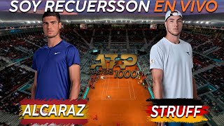 Alcaraz vs Struff  Cerúndolo vs Zverev Reaccionando en vivo ATP Masters 1000 de Madrid [upl. by Gasper74]