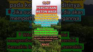 Percintaan Weton Wage shorts quotes weton foryou motivation fyp katabijak doa musicvideo [upl. by Frasco935]