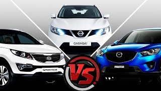 Mazda CX 5 VS Nissan Qashqai VS KIA Sportage [upl. by Cumings528]