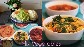 How to cook mix vegetables  How to cook Romanesco  Cauliflower recipe [upl. by Hibbert758]