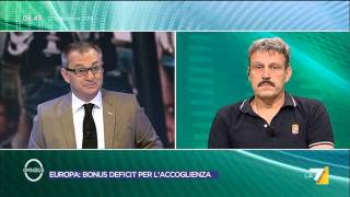 Omnibus  Europa bonus deficit per laccoglienza Puntata 12092015 [upl. by Lesya]