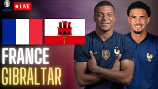 🔴🇫🇷🇬🇮 FRANCE  GIBRALTAR LIVE  🔥ALLEZ LES BLEUS  🚨LES DEBUTS DE WARREN  QUALIFICATION EURO 2024 [upl. by Standush]