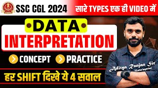 🔴COMPLETE DATA INTERPRETATION  Concept Practice  FOR SSC CGL 2024 BY Aditya Ranjan Sir ssc [upl. by Harbird]