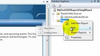 SSRS 2008  Create a report Using Wizard [upl. by Kellyn]