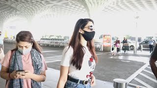 Beautiful Nora Fatehi Spotted At Mumbai Airport [upl. by Esch]