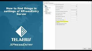 How to find things in settings of XPressEntry Server [upl. by Garris]