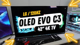 LG 42inch OLED evo C3 Review  The Perfect 4K PC Gaming Monitor  2023 OLED42C3PUA [upl. by Sirtemed280]