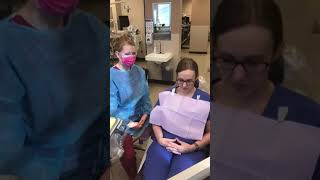 Fluoride varnish application demonstration [upl. by Ellison]