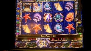 MYSTICAL MERMAID Slot Machine Bonus Win at Borgata AC  Nickel machine  2 retriggers [upl. by Lukasz]