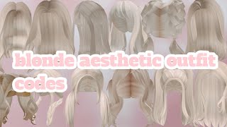 Blonde hair Codes  Cottagecore Aesthetic berry avenue outfit codes Bloxburg Berry Avenue pt3 [upl. by Pressey]