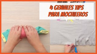 4 geniales tips para mochileros [upl. by Emmeline]