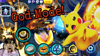 Pikachu Gameplay  Unli Unite Moves  Pokemon Unite [upl. by Noyes]