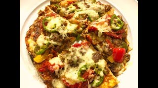 Low Carb Keto Crust less Pizza [upl. by Aihsenrad]