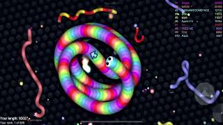 Slitherio AI 100545 Score  AI Slitherio Gameplay 209 [upl. by Meingolda]