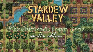 Meadowlands Farm Year 1 Timelapse  Stardew Valley [upl. by Bernt]