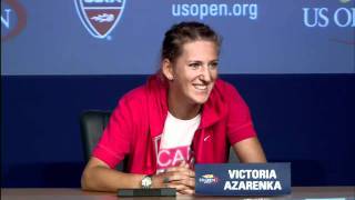 2011 US Open Press Conferences Victoria Azarenka First Round [upl. by Eniarral]