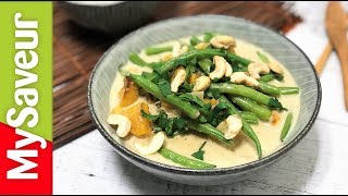 Curry Vert aux haricots verts La bonne cuisine des blogs [upl. by Adnauqal389]