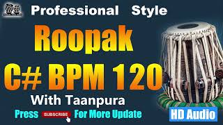 Roopak Loops Professional Style C BPM 120 TaalMala Tabla Studio [upl. by Warren]