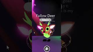 Making a NEON Fallow deer in roblox adopt me 🦌💚PlayAdoptMe adoptme roblox adoptmeneons fypシ [upl. by Bessy]