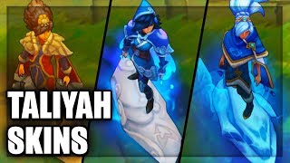 All Taliyah Skins Spotlight League of Legends [upl. by Barbra]