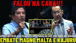 🚨MAGNO MALTA CHUTA O BALDE VAI PRA CIMA D PACHECO E RESPONDE KAJURU APÓS CRITICAS D CENSURA N SENADO [upl. by Morentz]